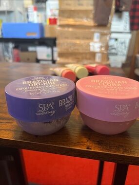 Brazilian Floral & Orchid Exfoliating Sugar Scrub - Pink & Purple